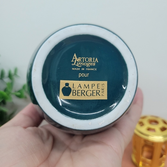 Vintage French Artoria Limoges Lampe Berger - Picture 6 of 10